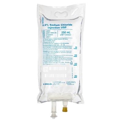 Sodium Chloride .9% Saline 250mL Bag L8002