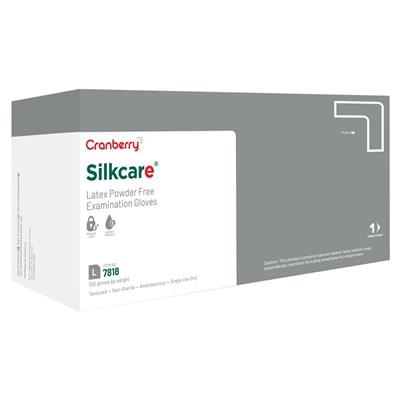 Silkcare Powder Free Latex Exam Gloves