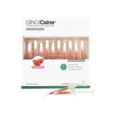 GINGICaine Topical Anesthetic Gel Syringe Kit 20/Pack