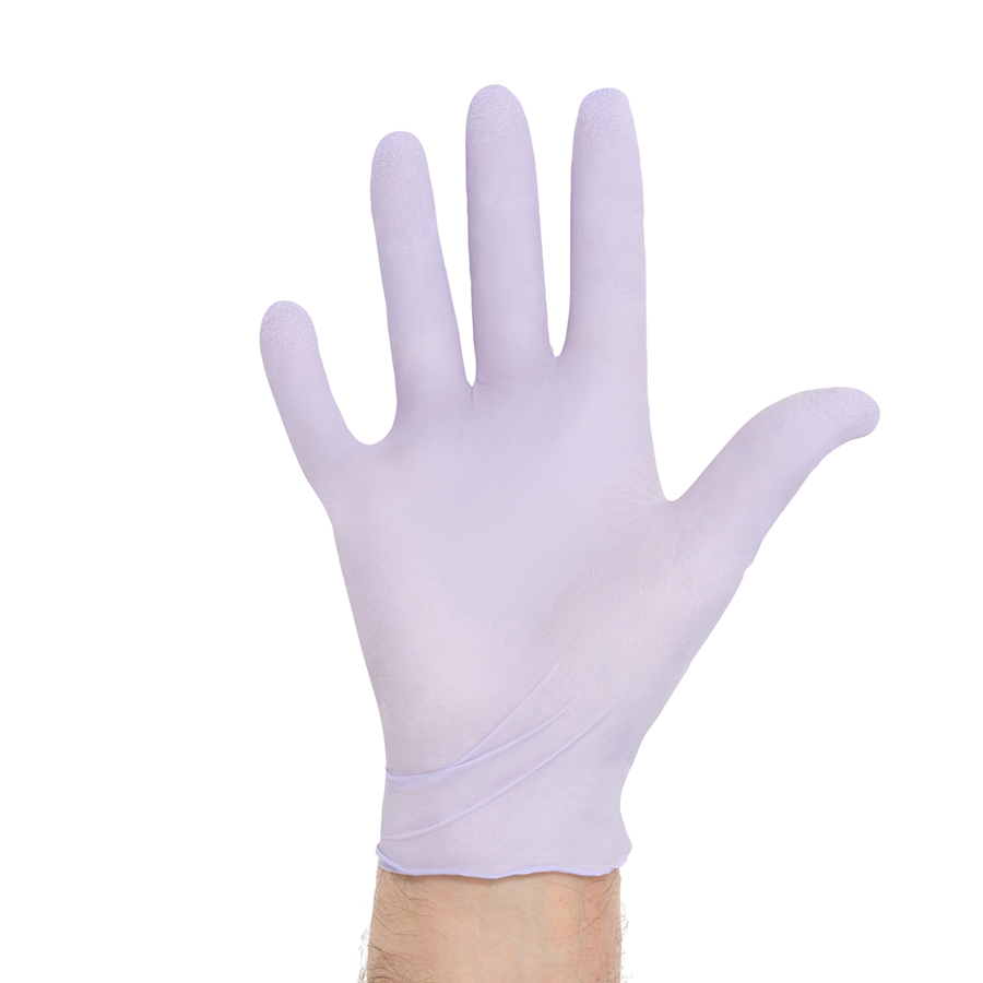 Lavender Nitrile PF Gloves X-Small 250/Box 52816