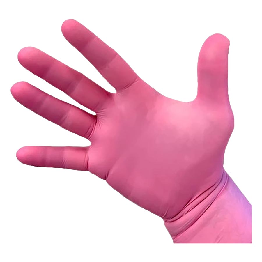 Blossom Pink Chloroprene PF Exam Gloves X-Small 100/Box