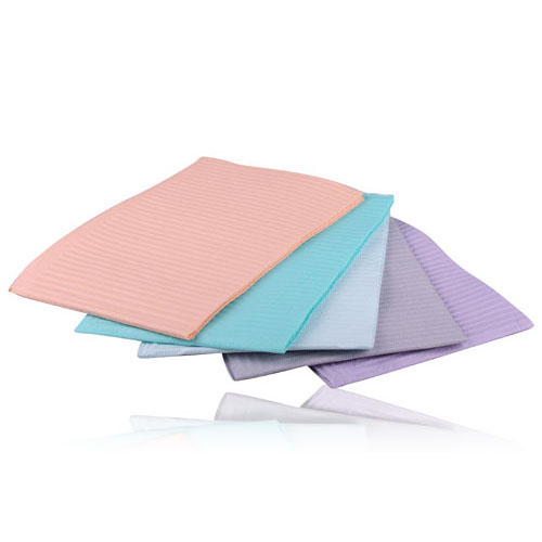 Medicom Patient Bibs 3Ply+Poly Blue 8382