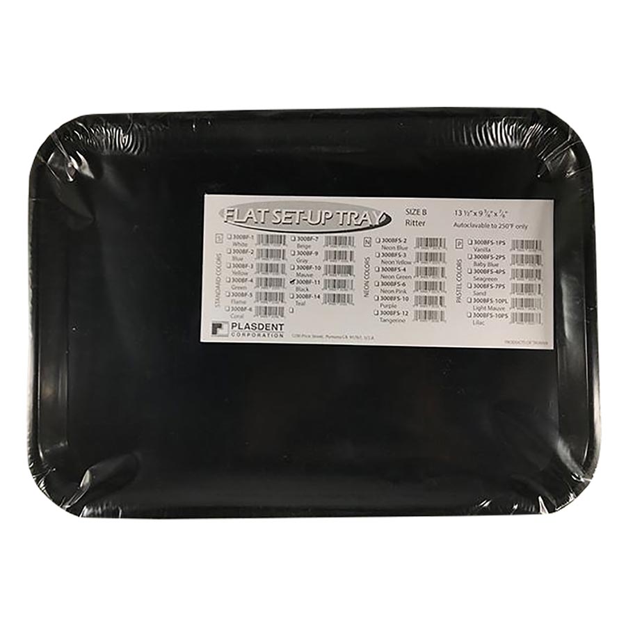 Set-Up Flat B Tray Black 300BF11