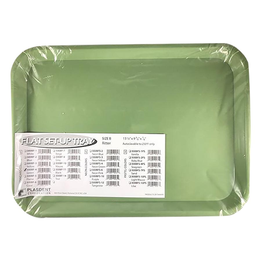 Set-Up Flat B Tray Green 300BF4