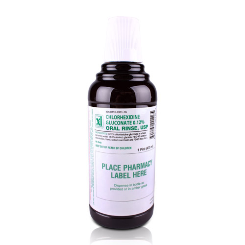 Chlorhexidine Gluconate 0.12% Oral Rinse Mint 16oz 1999PET16