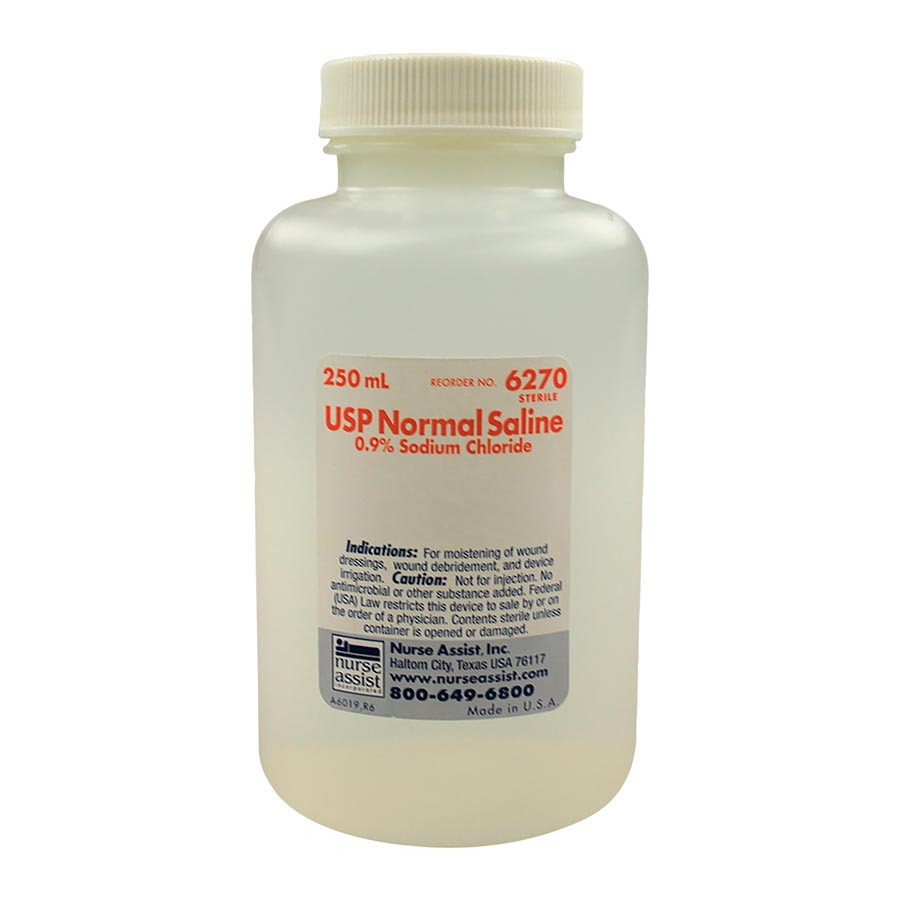 Sodium Chloride 0.9% Saline 250mL Bottle