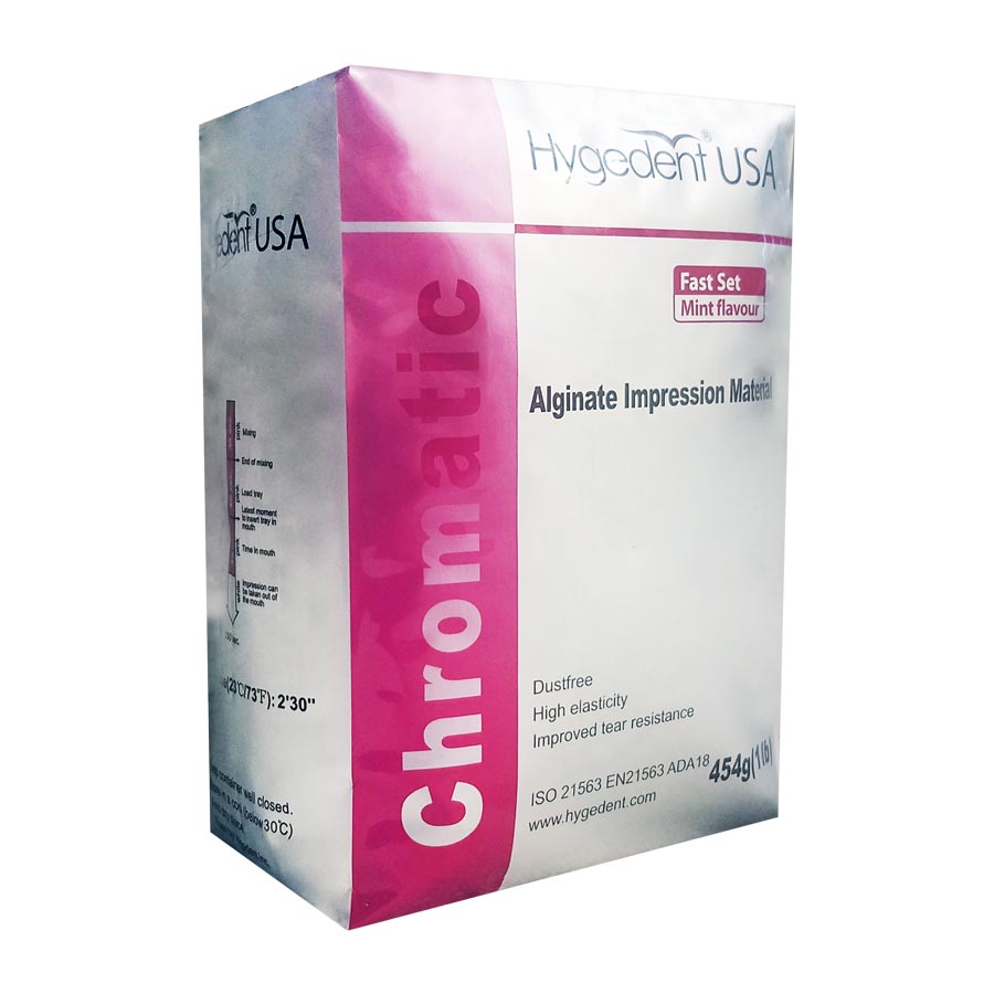 Hygedent Alginate Chromatic Fast Set Mint 1lb