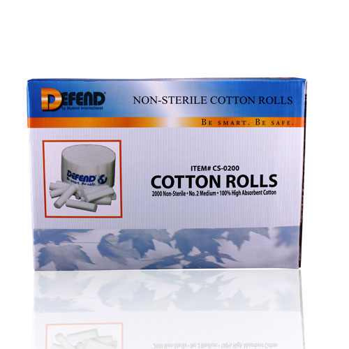 Defend Cotton Roll #2 2000/Box CS-0200