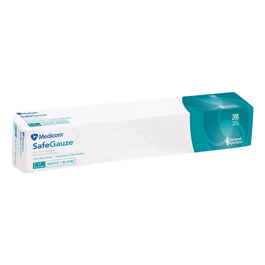 Safegauze 2x2 4Ply Gauze Sponge 5000/Case 50gm 4522-5