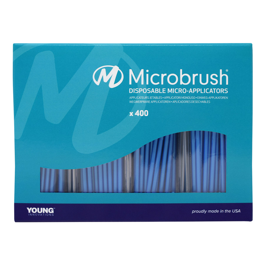 Microbrush Plus Regular Blue 400/Ct PR400BL
