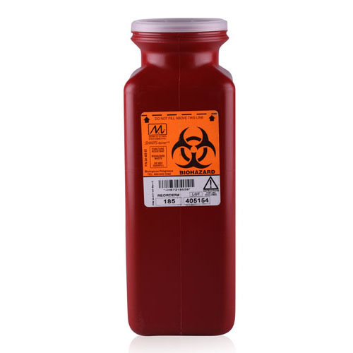 Sharps-Tainer Locking Sharps Container Tall Tray 1.7qt X-Small 185