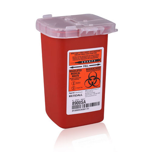 Sharps 1Qt Red Container