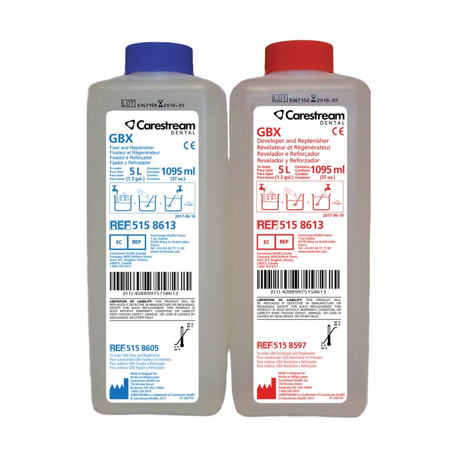 GBX Developer & Fixer Concentrate (Makes 5L Each) 5158613