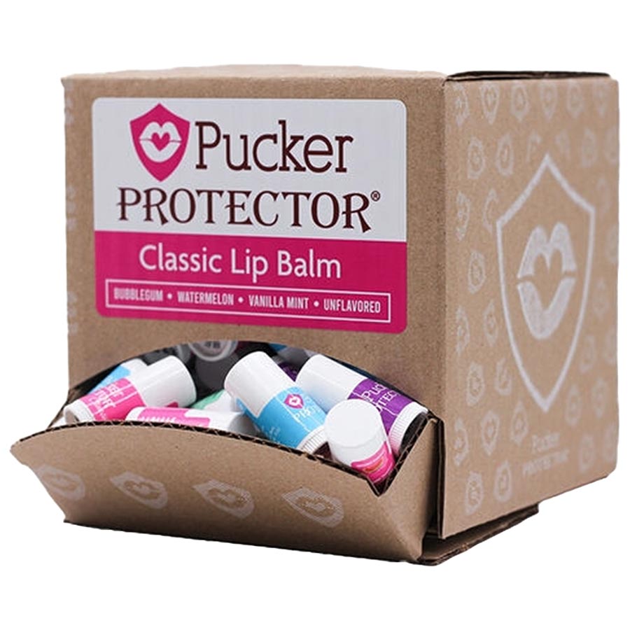 Pucker Protector Lip Balm Natural Assorted Flavors 120pk