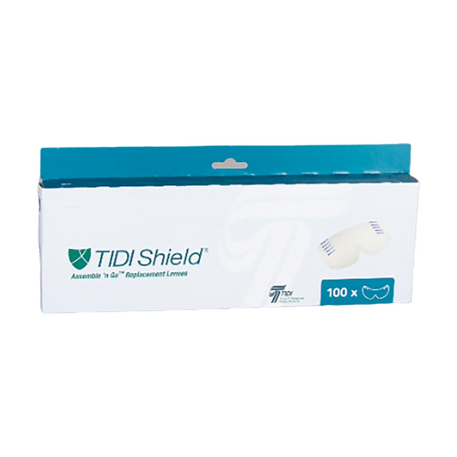 TIDIShield Assemble 'n Go Eye Clear Disposable Lenses Only 100/Bx 9210-100