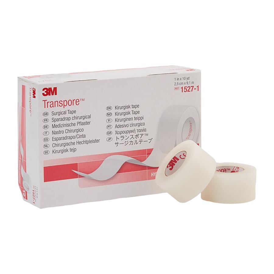 Tape Transpore 1" X 10yd 12/Box 1527-1
