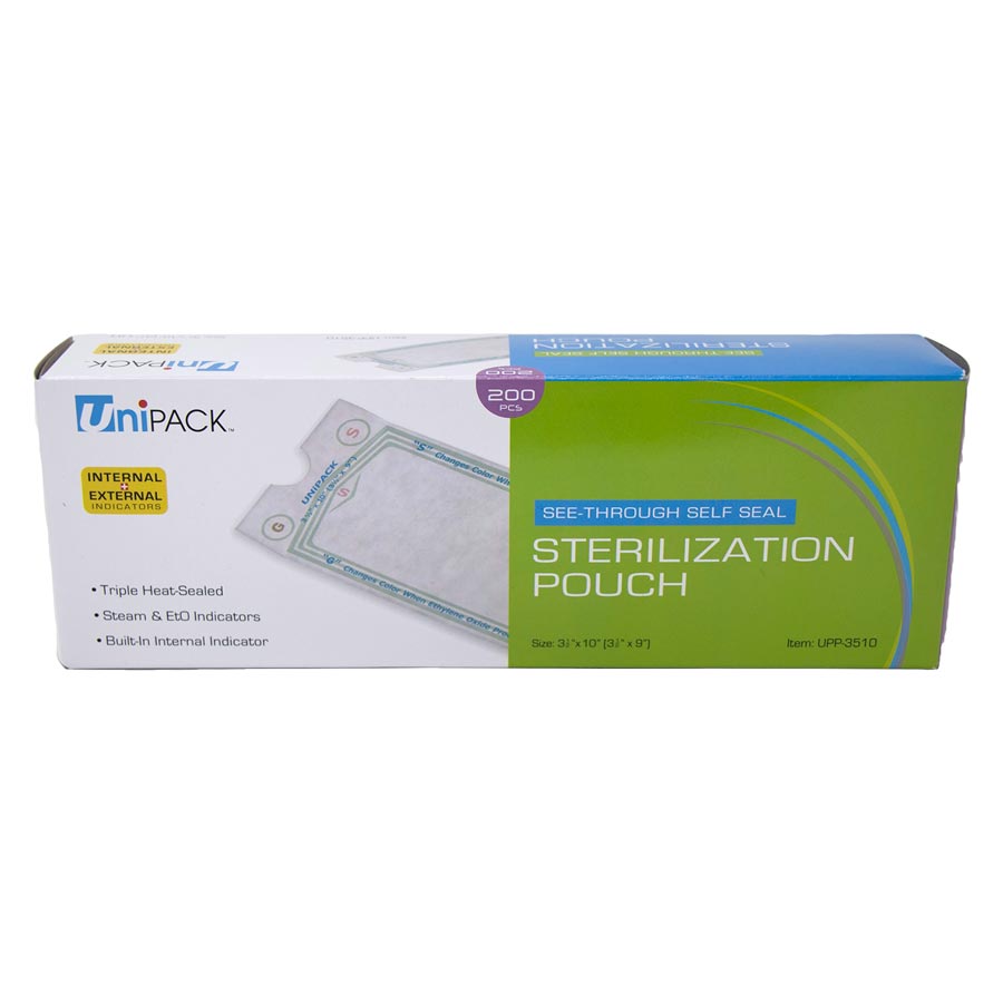 Unipack 3.5x10 Sterilization Pouch 200/Pack UPP-3510