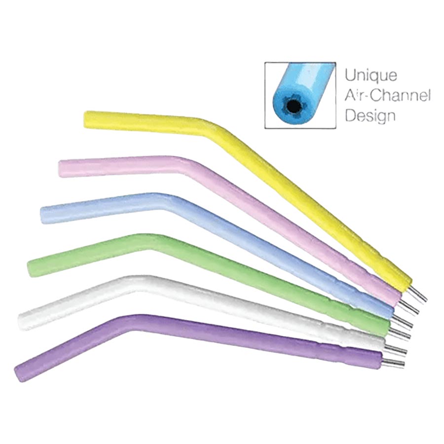 Pac-Dent Air/Water Syringe Tips Assorted With Metal Core 150/pk 103-150AST