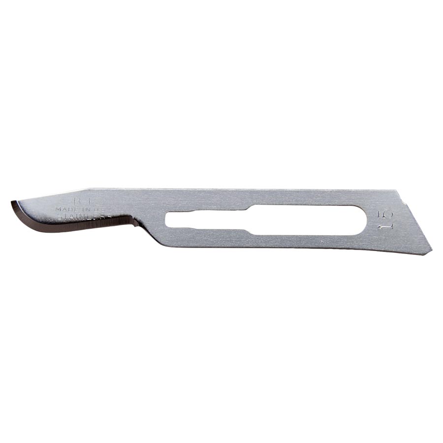 Bard-Parker Stainless Steel Blades - 15 Sterile 10/Pack 371215