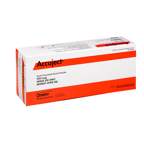 Accuject 25ga Long (32mm) Plastic Hub Needle 100/Box
