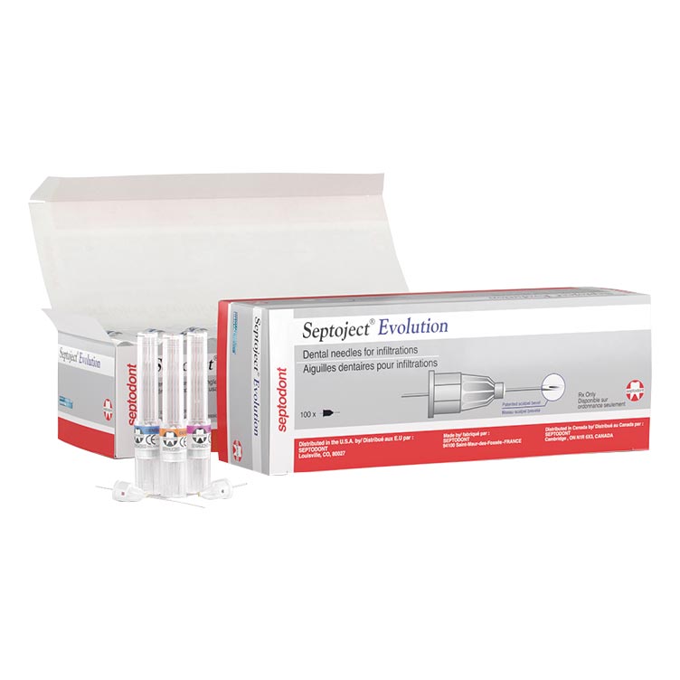 Septoject Evolution Needle 27 ga Short (25mm) 100/Box 01-N1600