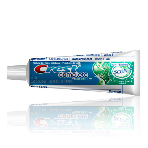 Crest Whitening Plus Scope Toothpaste .85oz x 72/Case 80691656/83904137