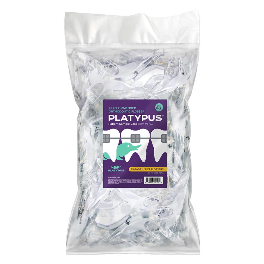 Platypus Ortho Flosser Patient Sampler (75 Bag Of 3 Ea)