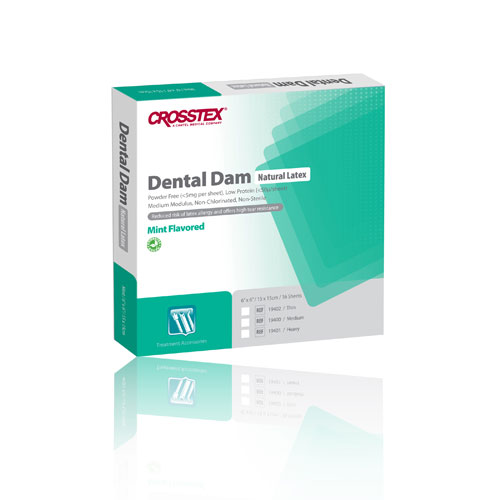 Rubber Dam 6X6 Medium Mint Green 36/Box 19400
