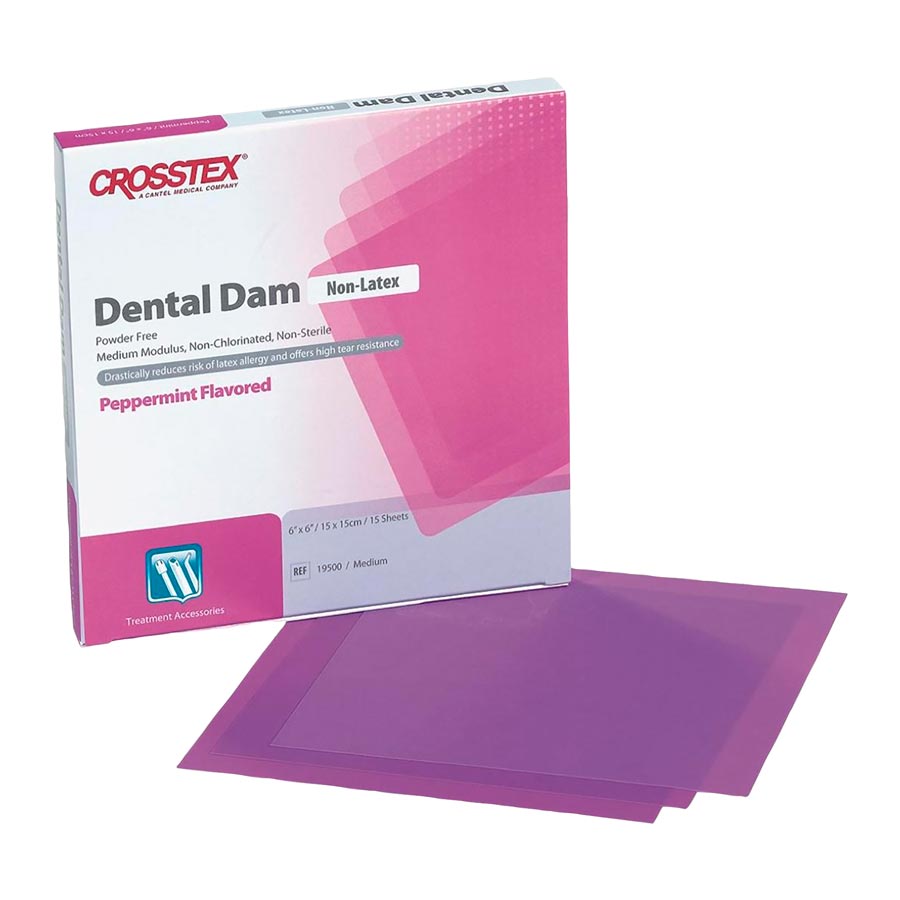 Dental Dam Non-Latex Mint 6x6 Medium 15/box 19500