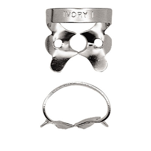 Ivory Rubber Dam Clamp SS #1 50057306