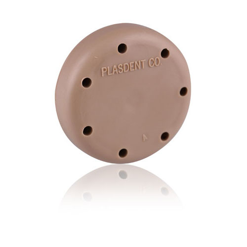 Bur Block Beige Small Round 7 Hole 400BS7
