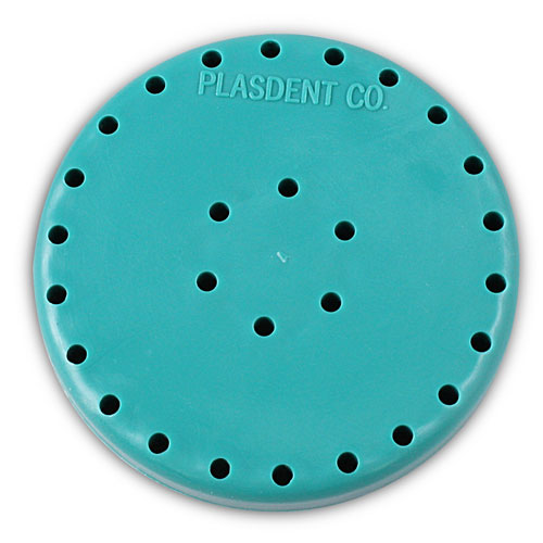 Bur Block Teal Large Round 28 Hole 400BL14
