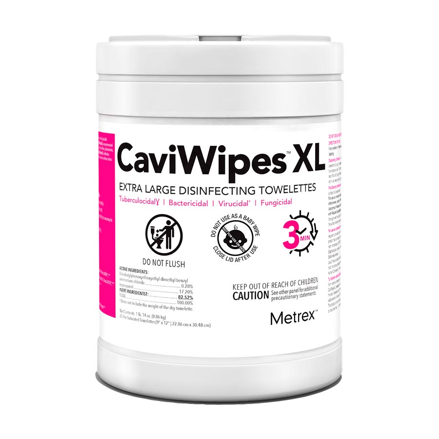 Caviwipes XL Surface Wipes 65/Can 13-1150
