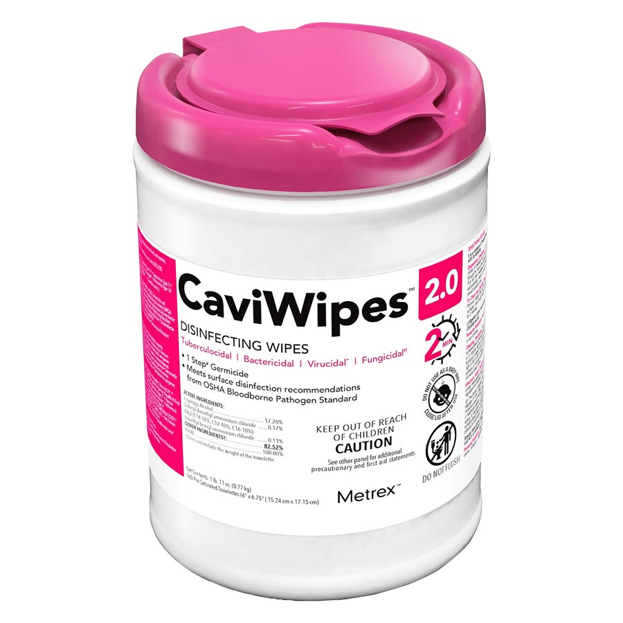CaviWipes 2.0 6x6.75 160/Canister 14-1100