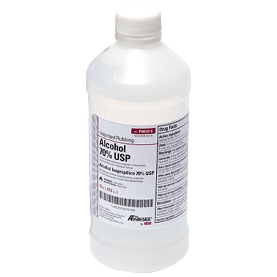 Isopropyl Alcohol 70% Pint 16oz *Ground Only