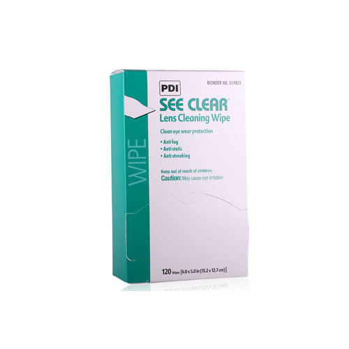 See Clear Eye Glass Cleaning Wipes 120Ct PDI D25431