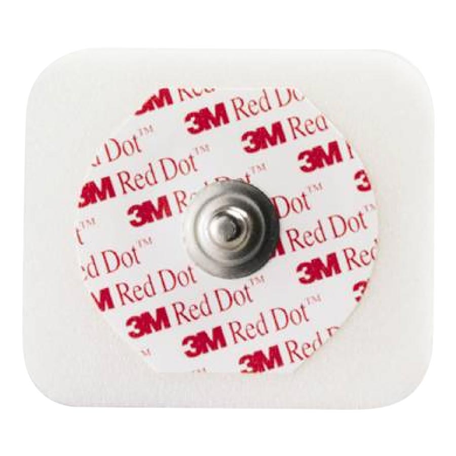 3M Red Dot Monitoring Electrodes w/ Foam Tape 50/Bag 2560