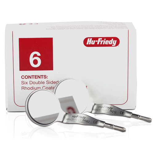 HF Front Surface Mouth Mirror #4 Double-Sided Cone Socket 6/Pack MIR4DS/6