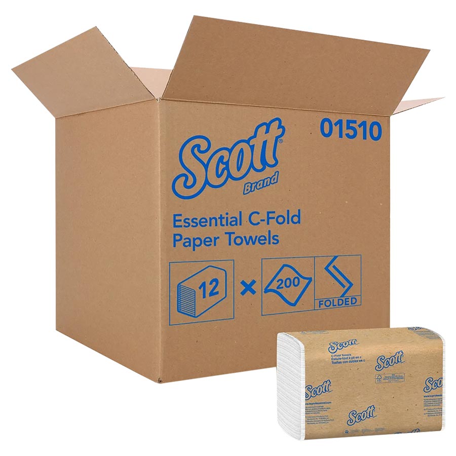 01510 Scott Surpass C-Fold Towels 2400/Case