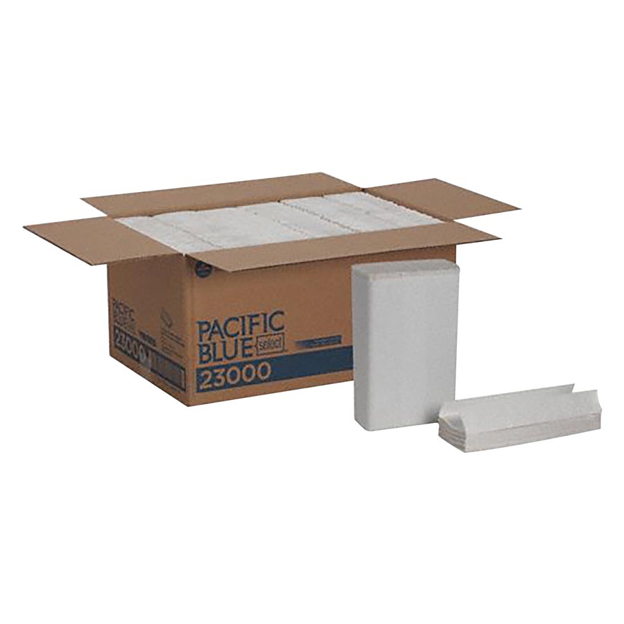 Pacific Blue C-Fold Towels White 1440/Case 23000