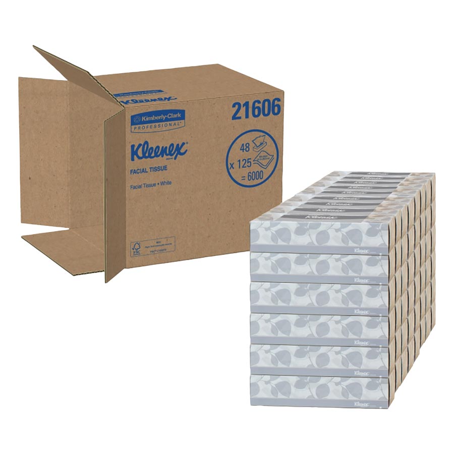 21606 Kleenex Facial Tissues 48/Case