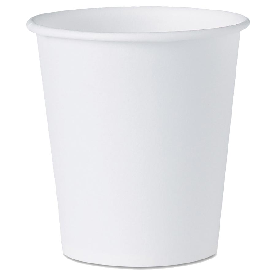 3oz Paper Cups SOLO White 100/Sleeve R3