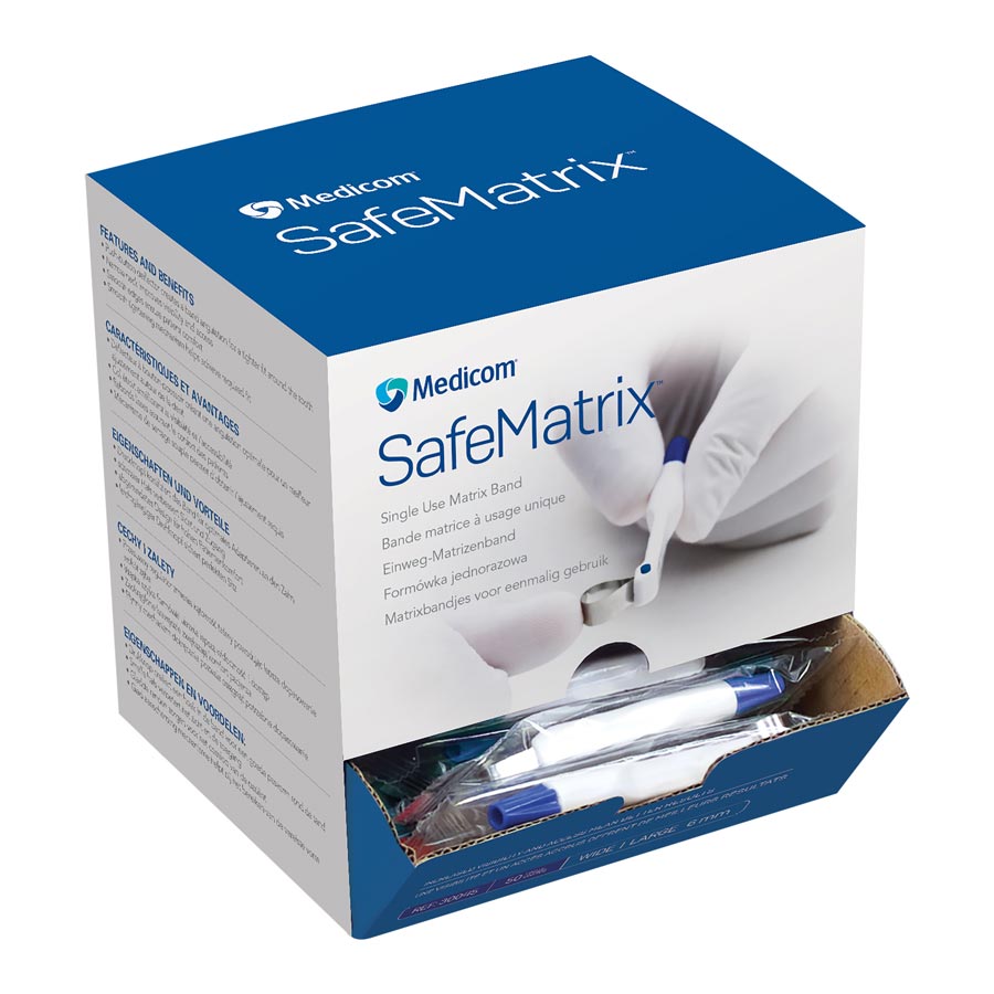 SafeMatrix Regular Wide 6mm Blue 50/Box