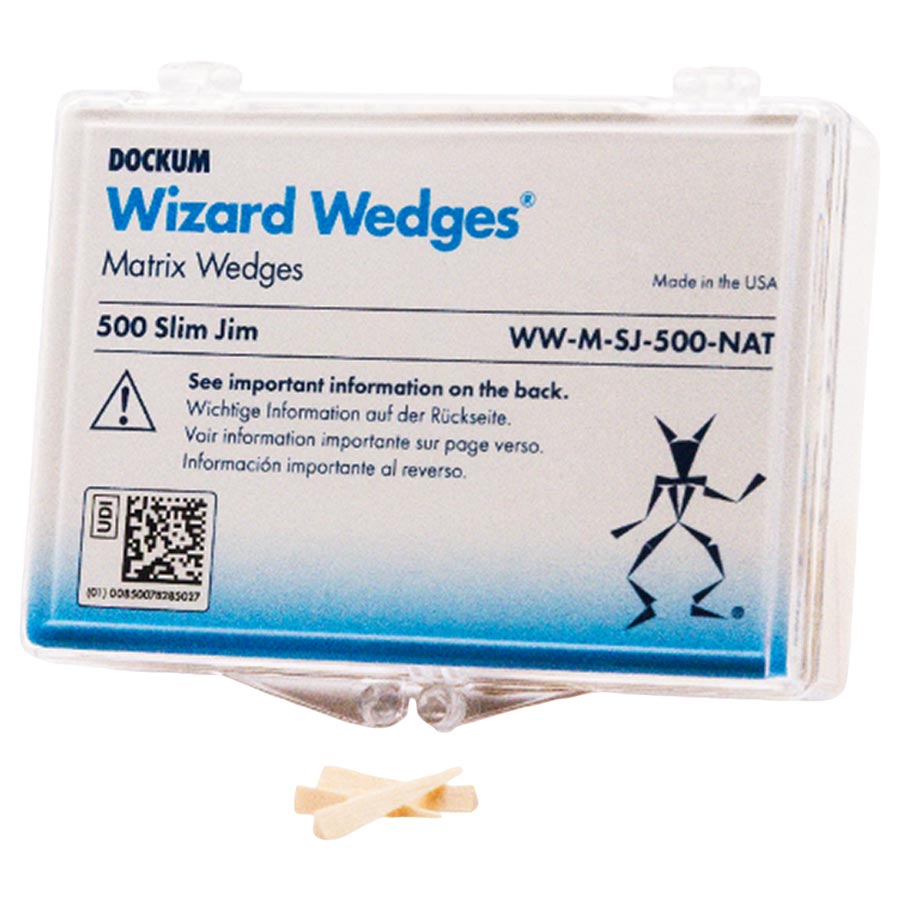 Wizard Matrix Wedges Slim Jim 500/Pack WW-M-SJ-500-NAT5