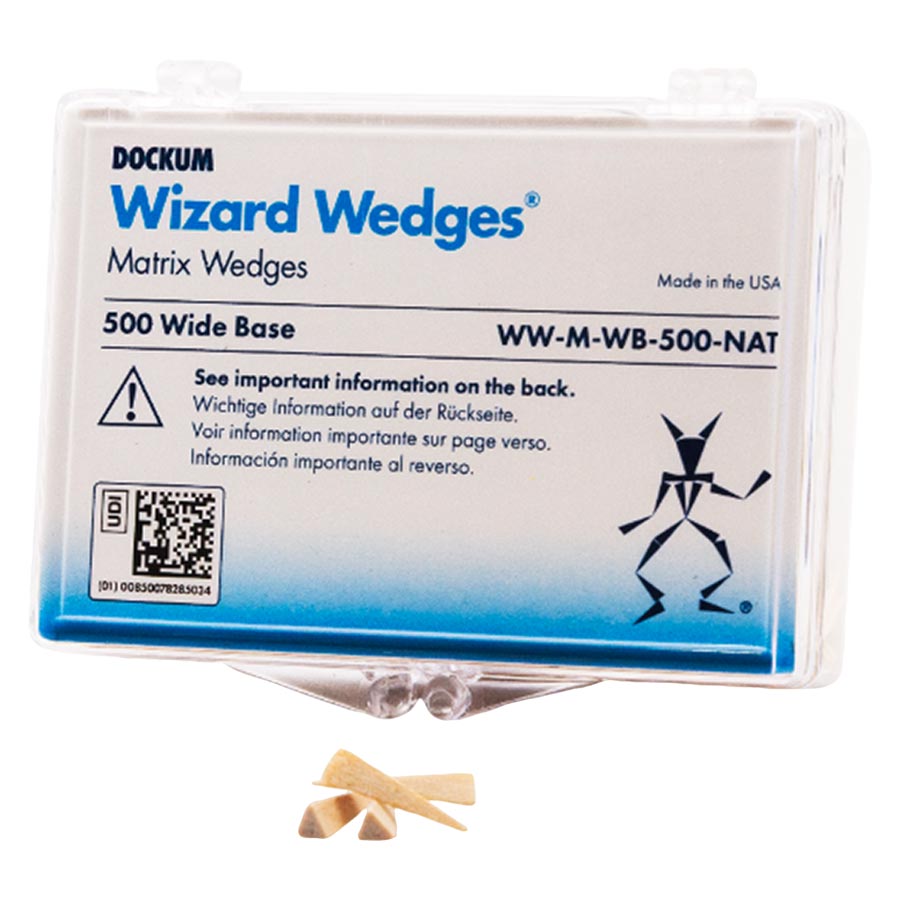 Wizard Matrix Wedges Wide Base 500/Pack WW-M-WB-500-NAT5
