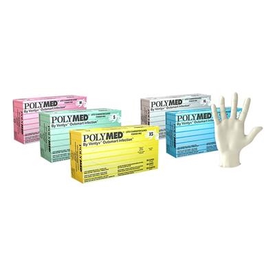 Polymed Powder Free Latex Gloves